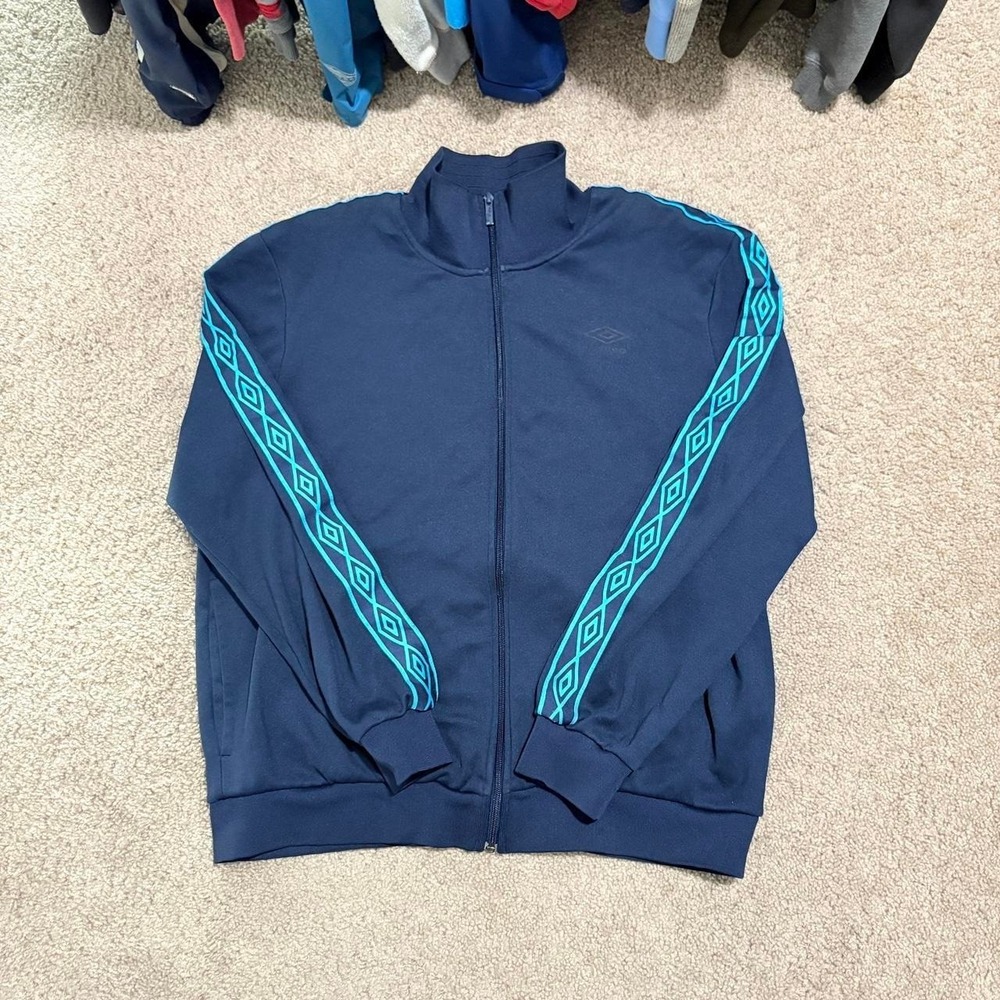 Vintage Umbro Navy Track Jacket size xxl